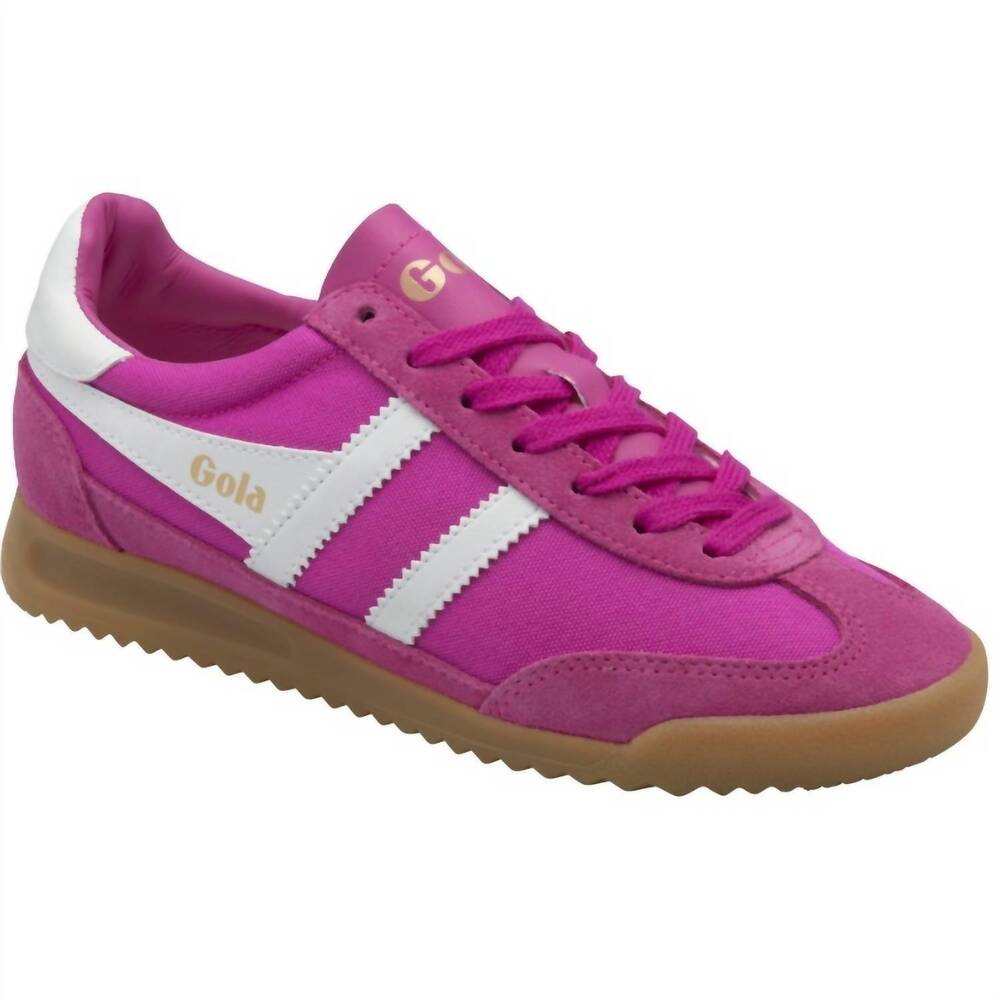 NEW GOLA women's tornado sneakers in shocking pink/ white